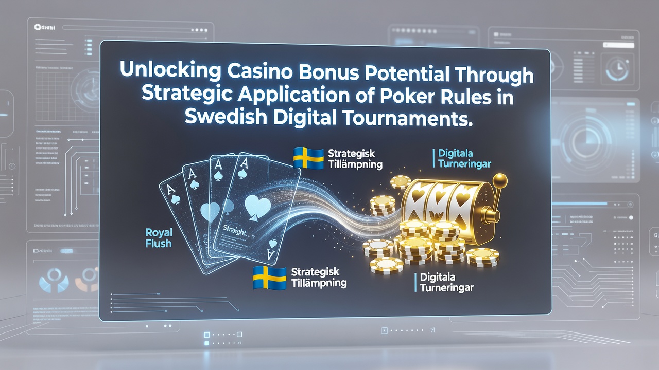 Close-up of poker chips and cards during a digital tournament session